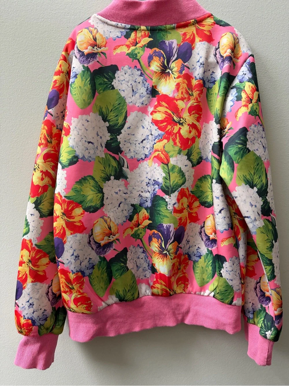 Lola + The Boys Pink Floral Kids Matching Set Jacket Pants Pockets Happy School